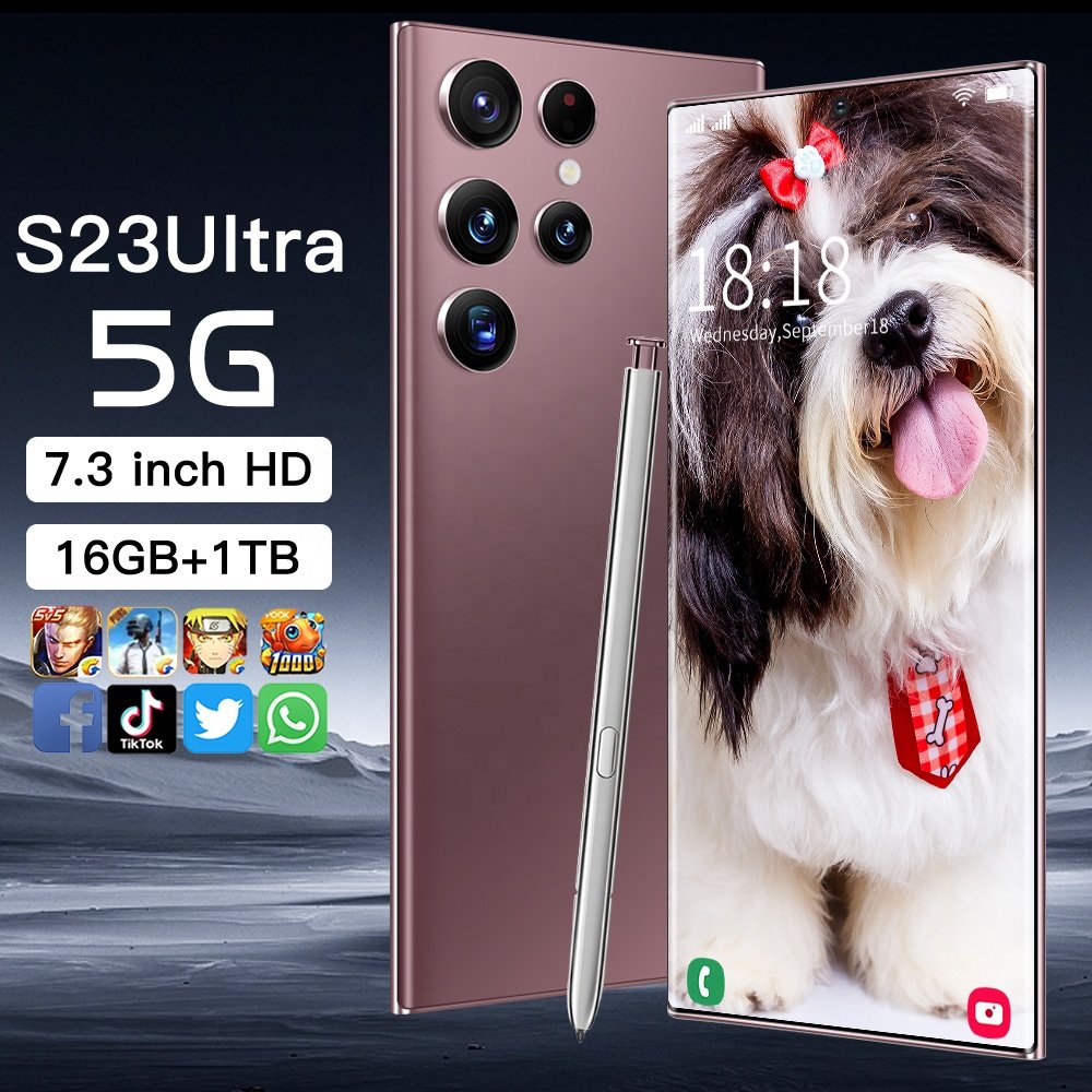 2023 New Product Selling Cheap free sample smartphone sbloccato s23 ultra original cell phones smartphone for Original s23 Ultra